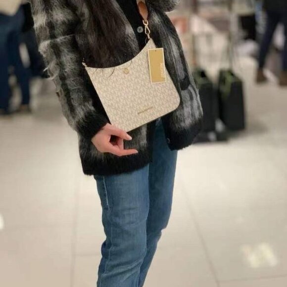 NWT Michael Kors Briley MK Signature PVC Small Crossbody Messenger Bag - Picture 6 of 6